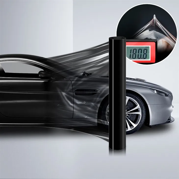 NICK Sjajni crni automobilski PPF vinil